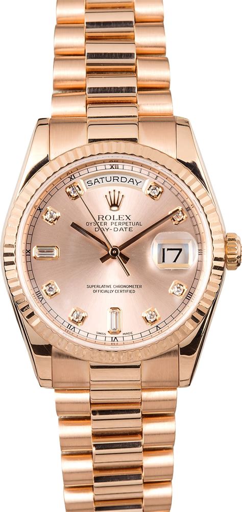 rolex day date everose gold 36mm|rolex rose gold 40mm president.